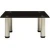 Image de vidaXL Table TV 40x35x17 cm noir verre trempé