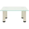 Image de vidaXL Table TV 40x35x17 cm Verre trempé satiné