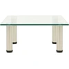 Image de vidaXL Table TV 40x35x17 cm Verre trempé transparent