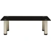 Image de vidaXL Table TV 60x35x17 cm noir verre trempé