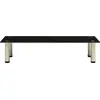 Image de vidaXL Table TV 80x35x17 cm noir verre trempé