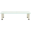 Image de vidaXL Table TV 80x35x17 cm Verre trempé satiné