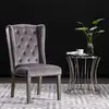 Image de vidaXL Chaise de salle à manger 2 pcs. Gris velours