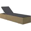 Image de vidaXL Bain de soleil en poly rotin brun et gris foncé