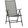 Image de vidaXL Chaises pliantes 4 pcs. Mesh acier anthracite