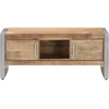 Image de vidaXL Table basse 95x50x40 cm Bois de manguier rugueux