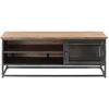 Image de vidaXL Table basse Gris 90x50x35 cm Bois massif Acacia