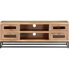 Image de vidaXL Armoire TV 110x30x40 cm en bois massif d'acacia