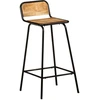 Image de vidaXL Chaises de bar 4 pcs. Bois massif mangue