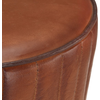 Image de vidaXL Tabouret de bar brun en cuir véritable