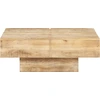 Image de vidaXL Table basse 80x80x28 cm en bois massif de manguier