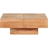 Image de vidaXL Table basse 80x80x28 cm en bois massif d'acacia