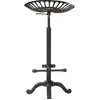 Image de vidaXL Tabouret de bar noir en fonte