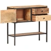 Image de vidaXL Buffet 85x30x80 cm Bois de manguier rugueux