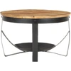 Image de vidaXL Table basse Ø68x43 cm Bois de manguier rugueux