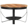 Image de vidaXL Table basse Ø68x43 cm bois massif acacia