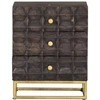 Image de vidaXL Table de nuit noire 40x30x50 cm bois massif mangue