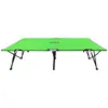 Image de vidaXL Chaise longue double pliable Vert Acier