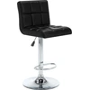 Image de vidaXL Tabouret de bar 2 pcs. noir similicuir