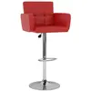 Image de vidaXL Tabouret de bar 2 pcs. Simili cuir rouge