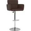 Image de vidaXL Tabouret de bar 2 pcs. Marron similicuir