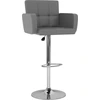 Image de vidaXL Tabouret de bar 2 pcs. Simili cuir gris
