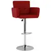 Image de vidaXL Tabouret de bar 2 pcs. Simili cuir rouge vin