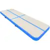 Image de vidaXL Tapis de gymnastique gonflable avec pompe 300x100x15 cm PVC bleu