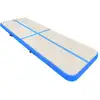 Image de vidaXL Tapis de gymnastique gonflable avec pompe 500x100x15 cm PVC bleu