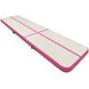 Image de vidaXL Tapis de gymnastique gonflable avec pompe 600x100x15 cm PVC rose