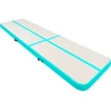 Image de vidaXL Tapis de gymnastique gonflable avec pompe 600x100x20 cm PVC vert