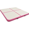 Image de vidaXL Tapis de gymnastique gonflable avec pompe 200x200x10 cm PVC rose