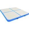 Image de vidaXL Tapis de gymnastique gonflable avec pompe 200x200x20 cm PVC bleu