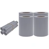 Image de vidaXL Pare-vue de jardin 4 pcs. PVC 35x0,19 m gris clair mat