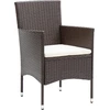 Image de vidaXL Garten-Essstühle 4 Stk. Poly Rattan Braun