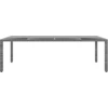 Image de table de jardin vidaXL 250x100x75 cm verre trempé et poly rotin gris