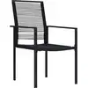 Image de vidaXL Chaises de jardin 2 pcs. PVC rotin noir