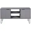 Image de vidaXL Armoire TV New York Gris Pin massif