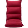 Image de vidaXL Chaise de sol pliable vin rouge tissu