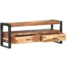 Image de vidaXL Armoire TV 120x35x45 cm bois massif couleur miel