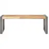 Image de vidaXL Table basse 110x60x40 cm Bois de manguier rugueux