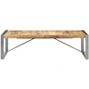 Image de vidaXL Table basse 140x70x40 cm Bois de manguier rugueux