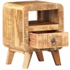 Image de vidaXL Table de nuit 30x30x41 cm Bois de manguier rugueux