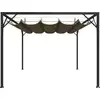 Image de vidaXL Pavillon de jardin avec toit extensible 3x3 m taupe 180 g/m