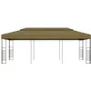 Image de vidaXL Gloriette de jardin 6x3x2,7 m Taupe 180 g/m²