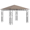Image de vidaXL Pavillon avec moustiquaire 3x3x2,73 m Taupe 180 g/m