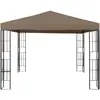 Image de vidaXL Pavillon 3x3 m Taupe