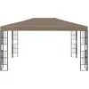 Image de vidaXL Pavillon 4x3 m Taupe