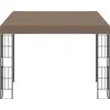 Image de vidaXL Pavillon mural 3x3 m Taupe Tissu