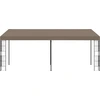 Image de vidaXL Pavillon mural 6x3 m Taupe Tissu